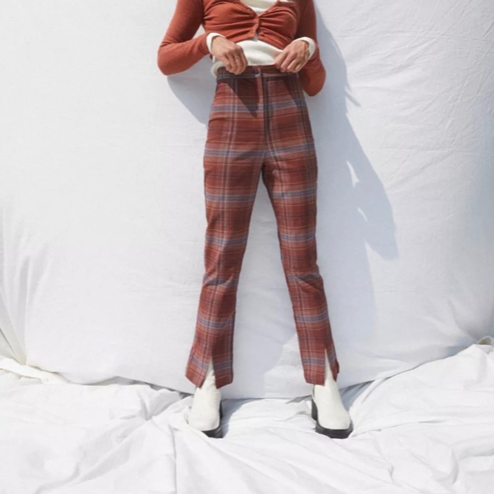 Urban outfitters plaid trousers